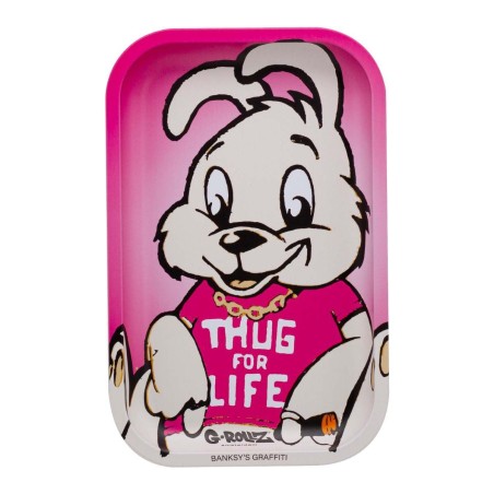 G-Rollz Rolling Tray "Banksy's Graffiti Thug for Life"