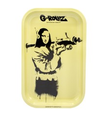 G-Rollz Rolling Tray "Banksy's Graffiti Mona Launcher"