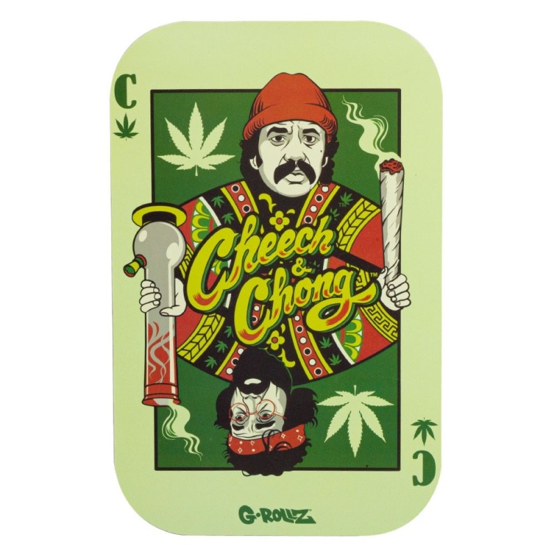 G-Rollz Rolling Tray Magnet Cover "Cheech & Chong Playing Cards"