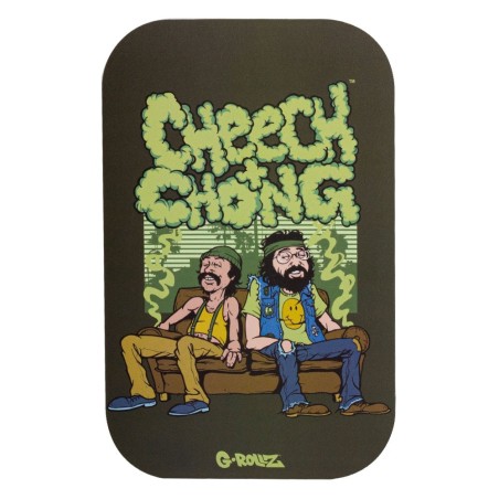 G-Rollz Rolling Tray Magnet Cover "Cheech & Chong In da Chair"