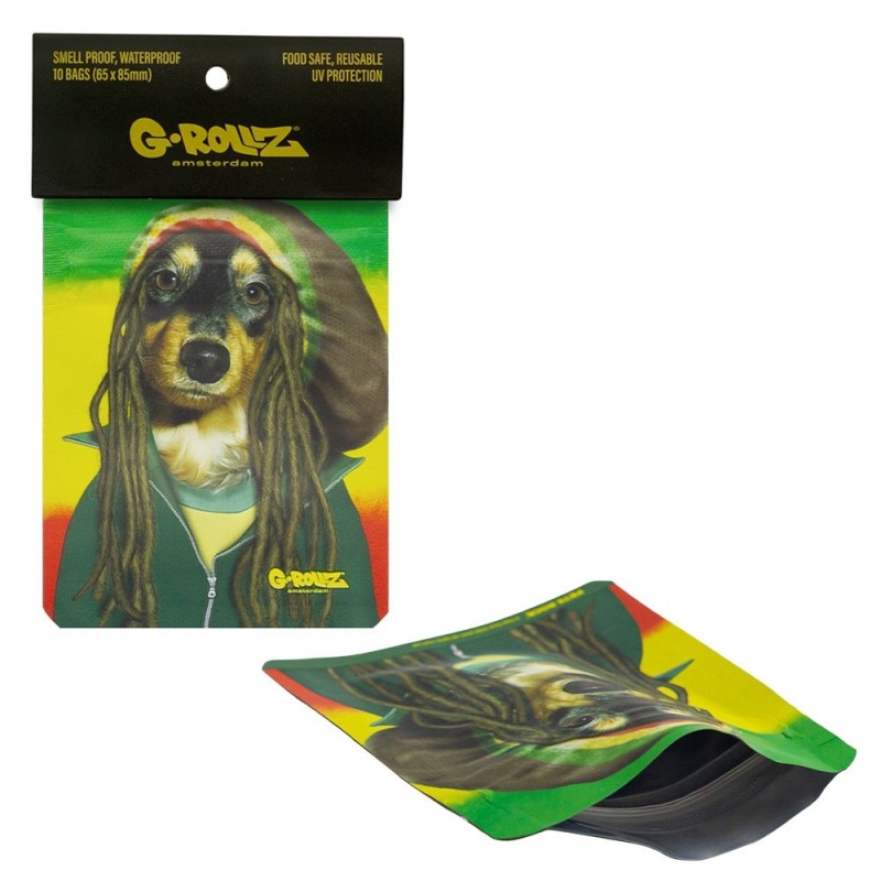 G-Rollz "Reggae" odor-proof sachets 65x85mm 10 pcs.