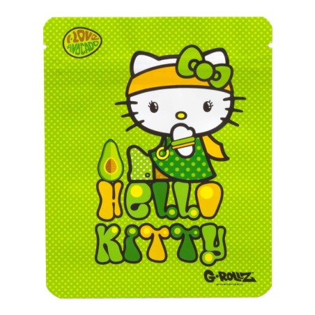 G-Rollz "Hello Kitty Avocado" geruchsdichte Tütchen 100x125mm 8 Stk