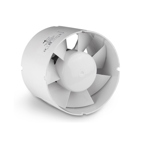 Ventilution axial fan 185m³h - Ø125mm with straight connection