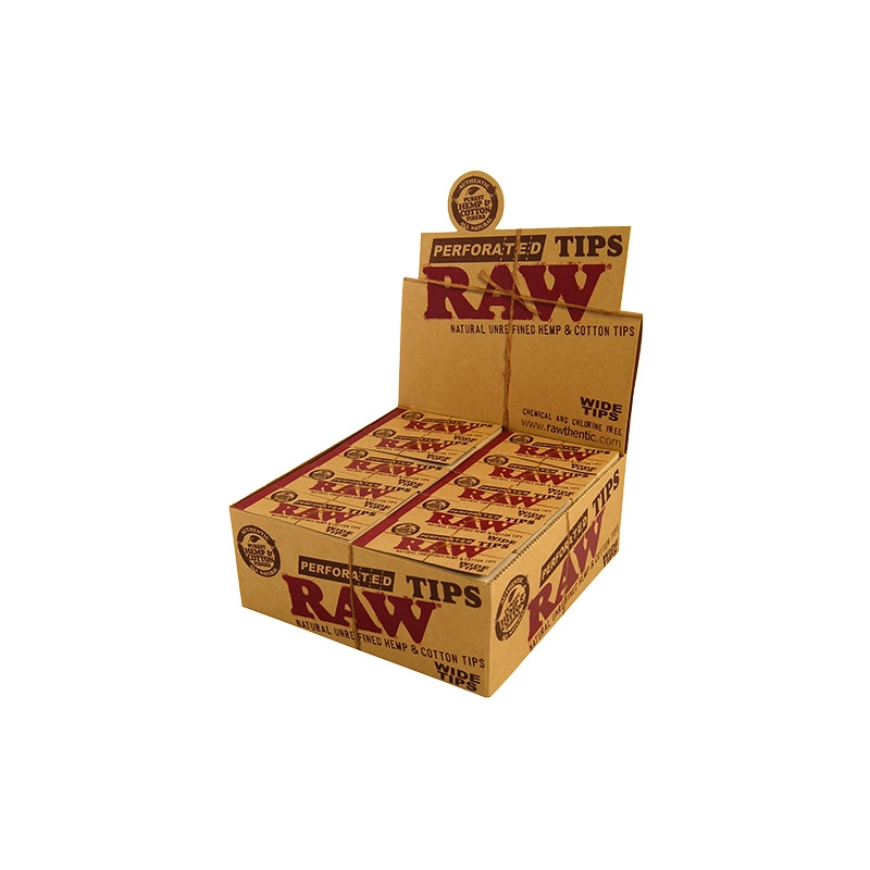 RAW Perforated Wide Filter - Box of 50